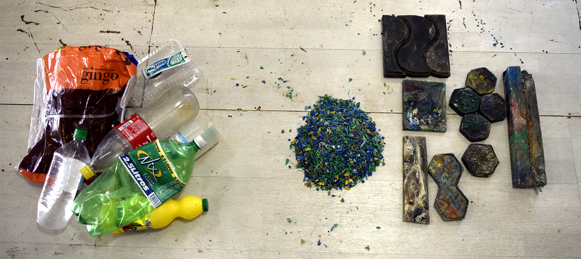 New way to treat plastic waste able to create new products for construction