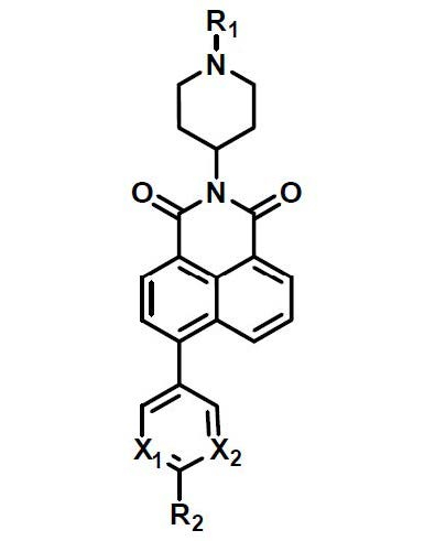 Organic molecule capable of detecting explosives