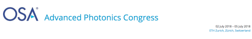 OSA Advanced Photonics Congress 2018