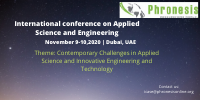 International Conference on Applied Science & Engineering