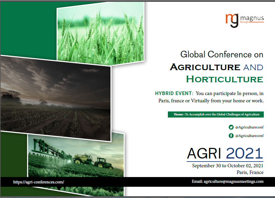 Global Conference On Agriculture And Horticulture